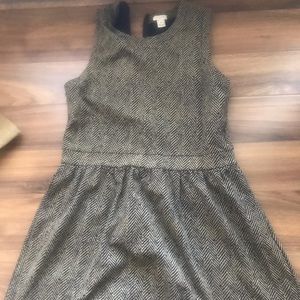 Mini herringbone pattern dress